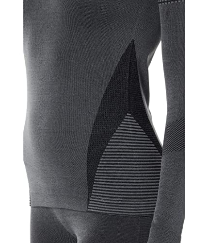 Hot Chillys Women's 3D Knit Crew Midweight Body Fit Base Layer - Black, Small #TOP2