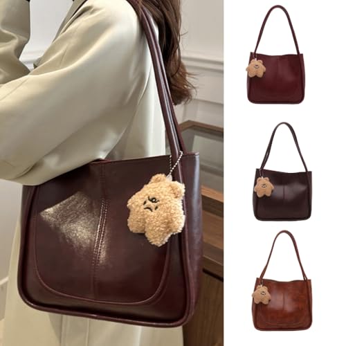 Fashionable Shoulder Bag for Women PU Leather Underarm Bags Casual Handbag with Spacious Space for Daily Essential4