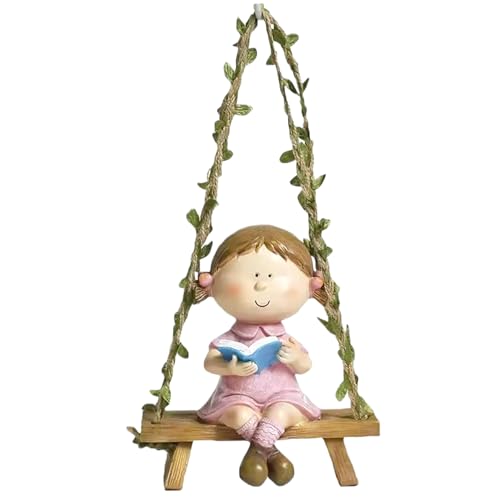Statues de jardin figurines enfants amovibles déco suspendue résine - 2
