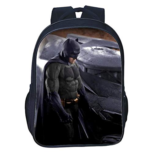 Batman Mochila Casual Patrón Deportes Tendencia de diseño de Escolar Impreso for niños