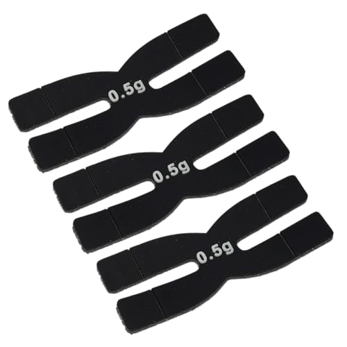 3 Pcs H-shaped Silicone Tennis Racquet Tapes 0.5g Badminton Racket Weight Strips Easy To Use