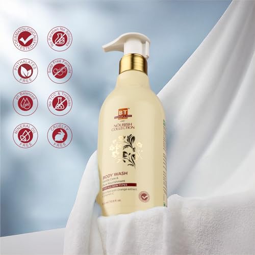Image of Boericke & Tafel Nourish Body Wash 325 ml | Enriched with Vitamin C and Orange extracts for Men & Women , Gentle Shower Gel for pure Nourishment| Removes body tan and improves skin texture| Paraben & Silicon free | Ph balanced