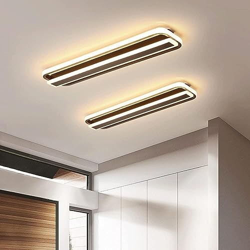Lámpara de techo LED lineal negra de 48cm para eliminar zonas oscuras en pasillos 2