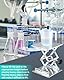 BOOMSTART Hubtisch Labor Hebebühne Edelstahl Labor Hebeplattform 200x200mm Ständer Rack Scissor Laborscherenwagenheber manuelle Steuerung für Labor Laborhebebühne Lab Jack
