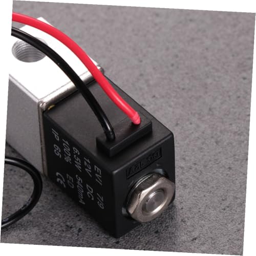 Válvula solenoide DC12V normalmente cerrada de aluminio de 2 vías para fluidos 8