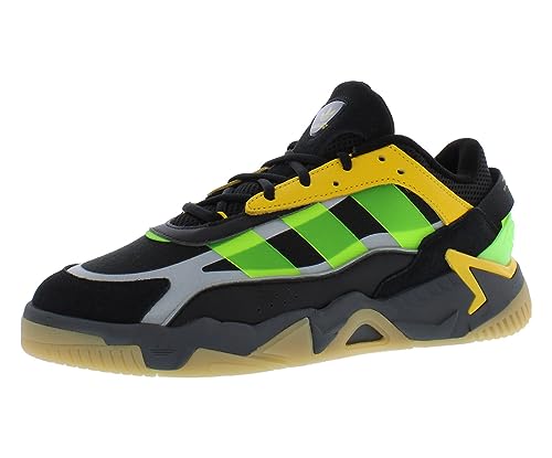 adidas Originals Niteball II Mens Shoes Size 8.5, Color: Core Black/Signal Green/Gum