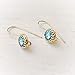 Aquamarine Drop Earrings Blue crystal 14k gold filled jewelry