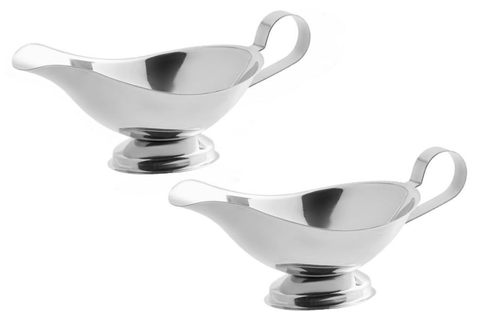 Saucière en acier inoxydable à base gadronnée pour sublimer vos tables de fête