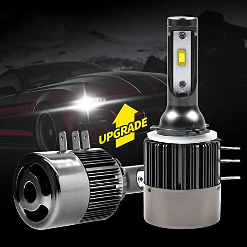 H15 LED HeadLight Bulbs Canbus Error Free 120W 12V 24V CSP-Chips 12000LM/pair 6500K White H15 LED Plug and Play Conversion Kit Hi/Lo Bulbs Halogen Xenon Replacement (2pcs)