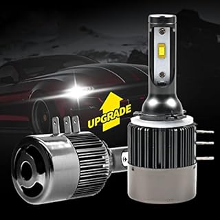 H15 LED HeadLight Bulbs Canbus Error Free 120W 12V 24V CSP-Chips 12000LM/pair 6500K White H15 LED Plug and Play Conversion Kit Hi/Lo Bulbs Halogen Xenon Replacement (2pcs)