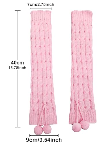 Image of Lebaley Kawaii Leg Warmers Y2K Harajuku Legs Warmer for Girls Women Lolita Accessorie Gothic Long Sock Winter Ankle Warmers