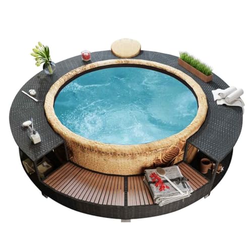 vidaXL Cadre de Bain à Remous, Cadre de Spa Résistance aux...