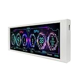 Contenu : 1 écran LCD VS0686SJ01 blanc de 17,4 cm 1280 x 480, 1 câble de signal à 9 broches, 1 câble USB, 1 manuel de l'utilisateur (français non garanti)