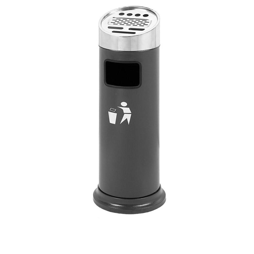 IUokLU Large Capacity Standing Ashtray,Vertical Ash Pillar for Indoor Outdoor,Cigarette Butt Wastebasket for Patio