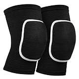 FDJZKFDU Knee Pads Dancing Knee Pads For Volleyball Yoga Women Kids Men Patella Brace Support Kneepad(Black and White,XS)