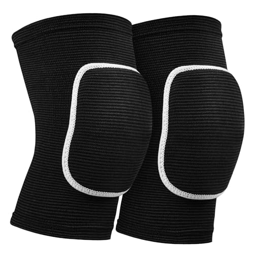 FDJZKFDU Knee Pads Dancing Knee Pads For Volleyball Yoga Women Kids Men Patella Brace Support Kneepad(Black and White,XS)