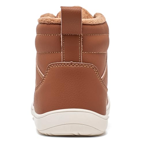 HOBIBEAR Womens Winter Barefoot Shoes Men Wide Toe Box Warm Faux Fur Lined Ankle Sneakers4