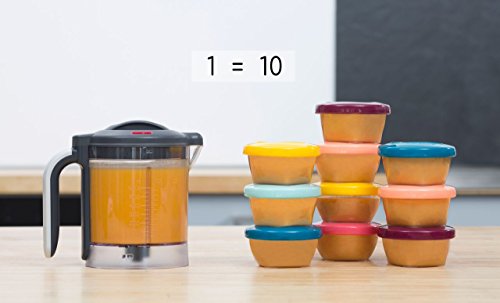 Babymoov A001125 Duo Meal Station Grey: Multi-Speed Baby Food Maker Steamer And Puree Blender thumb #6