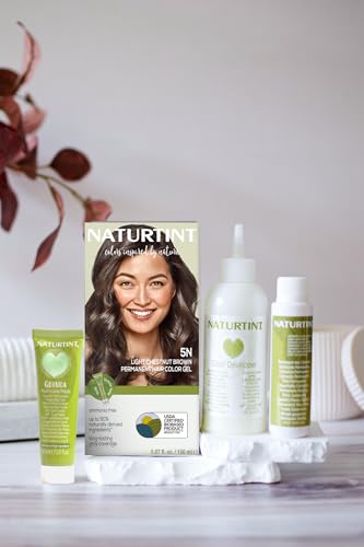 Naturtint 5N Light Chestnut Brown Permanent Hair Color (Pack of 1), Ammonia Free, Vegan, Cruelty Free, up to 100% Gray Coverage, Long Lasting Results (Packaging may vary)