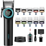 VGR Hair Clippers Men Cordless - Electric Professional Barber Hair Cutting Kit for Head Haircut - 9000 RPM - Taper Lever - Rechargeable 300 Min Battery - DLC Ceramic Blades - Long Beard Trimmer - Image 1