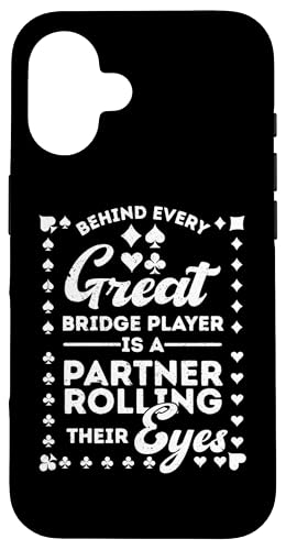Bridge Card Game Bridge Player Bridge Partner Juego de estrategia Carcasa para iPhone 16