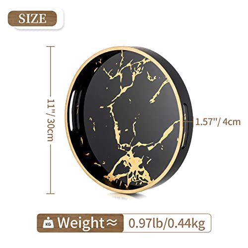 Hanobe Vassoio rotondo decorativo da caffè