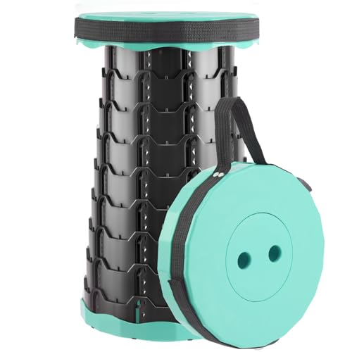Lizhluzh Collapsible Stool Thickened, Portable Foldable Chair, Retractable Stool for Fishing, Portable stools for Adults Hiking Tours, BBQ, Parties, Camping Stools Outdoor Activities