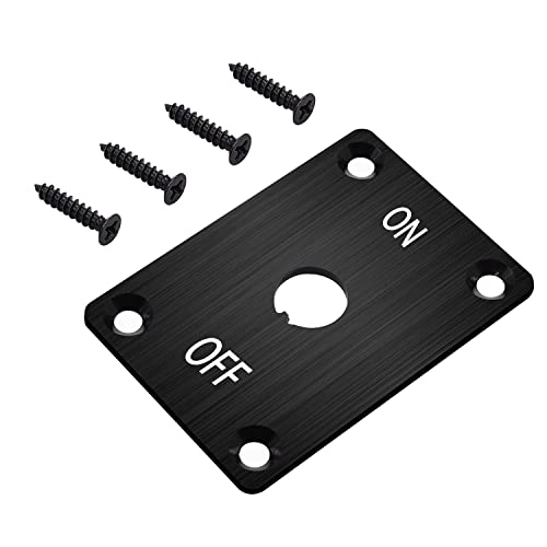 Weideer K-047-ON OFF Toggle Switch Panel On Off Bracket 12Mm Mounting Holes Aluminium Housing Black cover