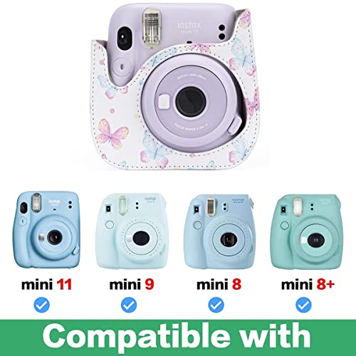 Frankmate Protective Case Compatible With Fujifilm Instax Mini 12 11 9 8 Instant Film Camera With Accessory Pocket And Adjustable Strap #TOP2
