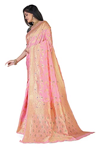 Image of Glory Sarees Women's Banarasi Silk Saree With Blouse Piece (Kara164 Parent)