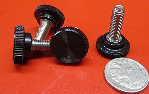 18-8 SS Plastic Head Knurled Thumb Screws FT 1/4-28 x .750" Length 10 Pcs