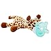 mxdmai Juguetes de los niños de los Animales con los pezones de Silicona bebé Chupetes soothie Soporte con Juguetes de Peluche - Estilo al Azar