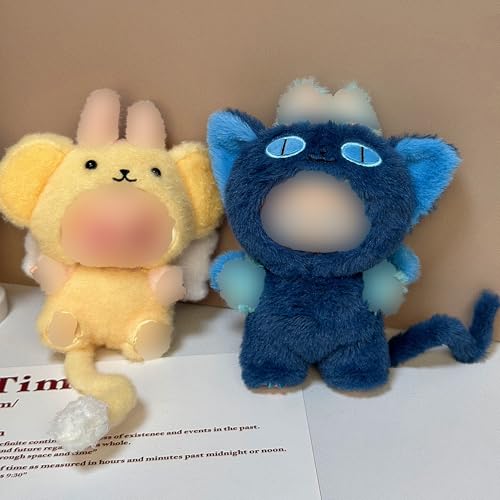 Image of Clothes for Labubu Plush Doll Clothing 17cm /6.7in Doll Outfit for Coca Coco, Exciting Macaron or Have A Seat Series, Cute Stylish Clothes Set for Labubu Dress up (White Rabbite)