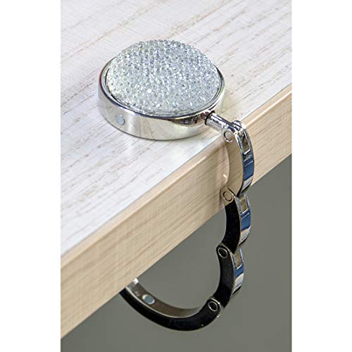 Tanosii TANOSII0002-1 Foldable Purse Hook Floding Handbag Hanger Bling Rhinestone Bag Holder thumb #3