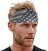 Mens Headband - Running Sweat Head Bands for Sports - Athletic Sweatbands for Workout/Exercise, Tennis & Football - Ultimate Performance Stretch & Moisture Wicking