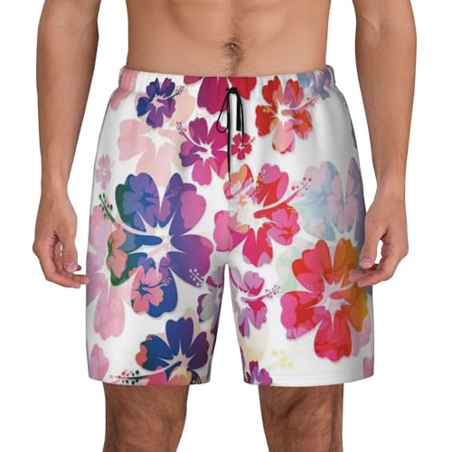 Short de bain hawaïen pour homme imprimé floral séchage rapide léger