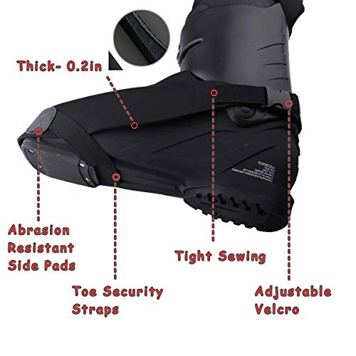 Byhoo Ski Boot Covers Warm Your Feet, 2 Snowproof Boot Gloves Universal Ski Boots Cover for Skiing Lovers Family Skiing, Toe Warmers Boot Covers - Thumbnail 2