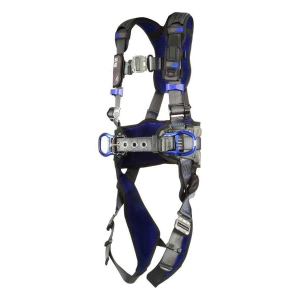 3M 1113127 DBI-SALA ExoFit X300 Comfort Construction Positioning Safety Harness, Construction Fall Protection, Aluminum Back and Hip D-Rings, Auto-Locking Quick Connect Leg and Chest Buckles, Large - image 3