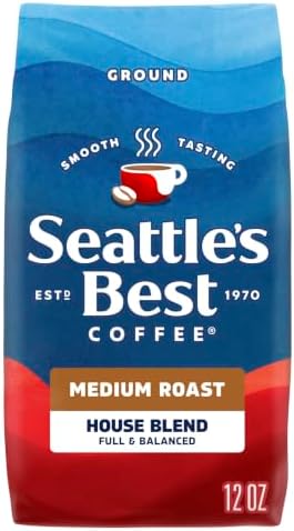Seattles Best Coffee House Blend Medium Roast Ground Coffee 340g