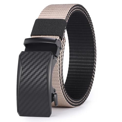 Ceinture en toile boucle automatique homme : l'accessoire réversible idéal pour le bureau