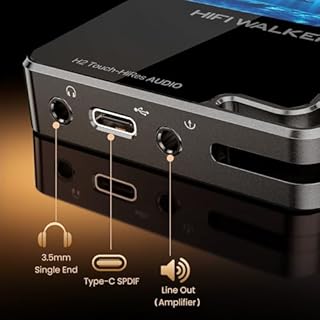 HIFI WALKER H2 Touch, Hi Res MP3 Player with Bluetooth, 2.4” HD Touch Screen, Digital Audio Player, DSD Lossless FLAC Player, Bluetooth Music Player with 64GB Memory Card, Support Up to 512GB