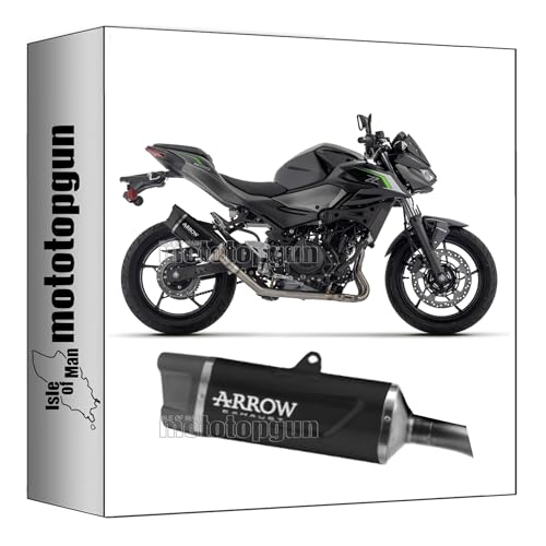 Pot echappement Arrow Z500 silencieux Indy-Race Evo alu noir 71967AKN