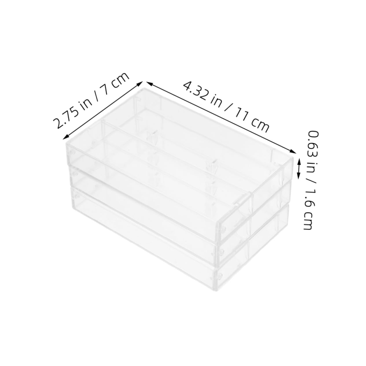 Housoutil 6 Pack Transparent Cassette Tape Holders Storage Box for Car Home Retro Music Cassette Tapes