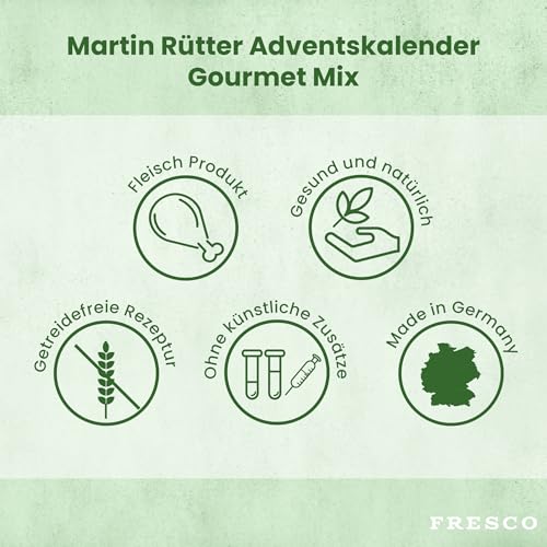 FRESCO Dog Martin Rütter Adventskalender für Hunde 2025 - Gourmet Mix