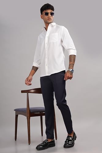 Image of RAGZO Premium Elastic Formal Pants for Men || Formal Trousers for Men Office Wear || Formal Trousers for Men Stretchable