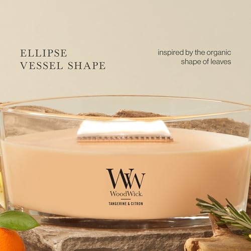 Image of Woodwick Tangerine & Citron Ellipse Candle