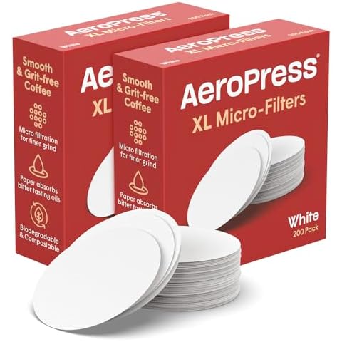 AeroPress XL Replacement Filter Pack - Micro-filters For AeroPress XL Coffee And Espresso-Style Coffee Maker - 2 Pack (400 count) Cover