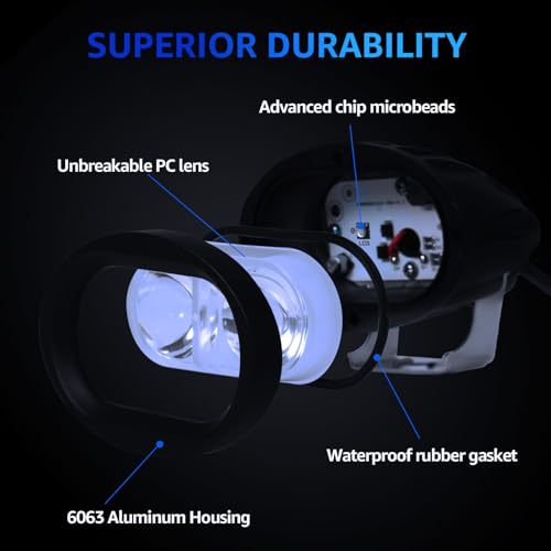 FKSAFEL LED Forklift Safety Spot Light - 1500LM, Blue, 20W, DC12-80V by FKSAFEL - Image 4