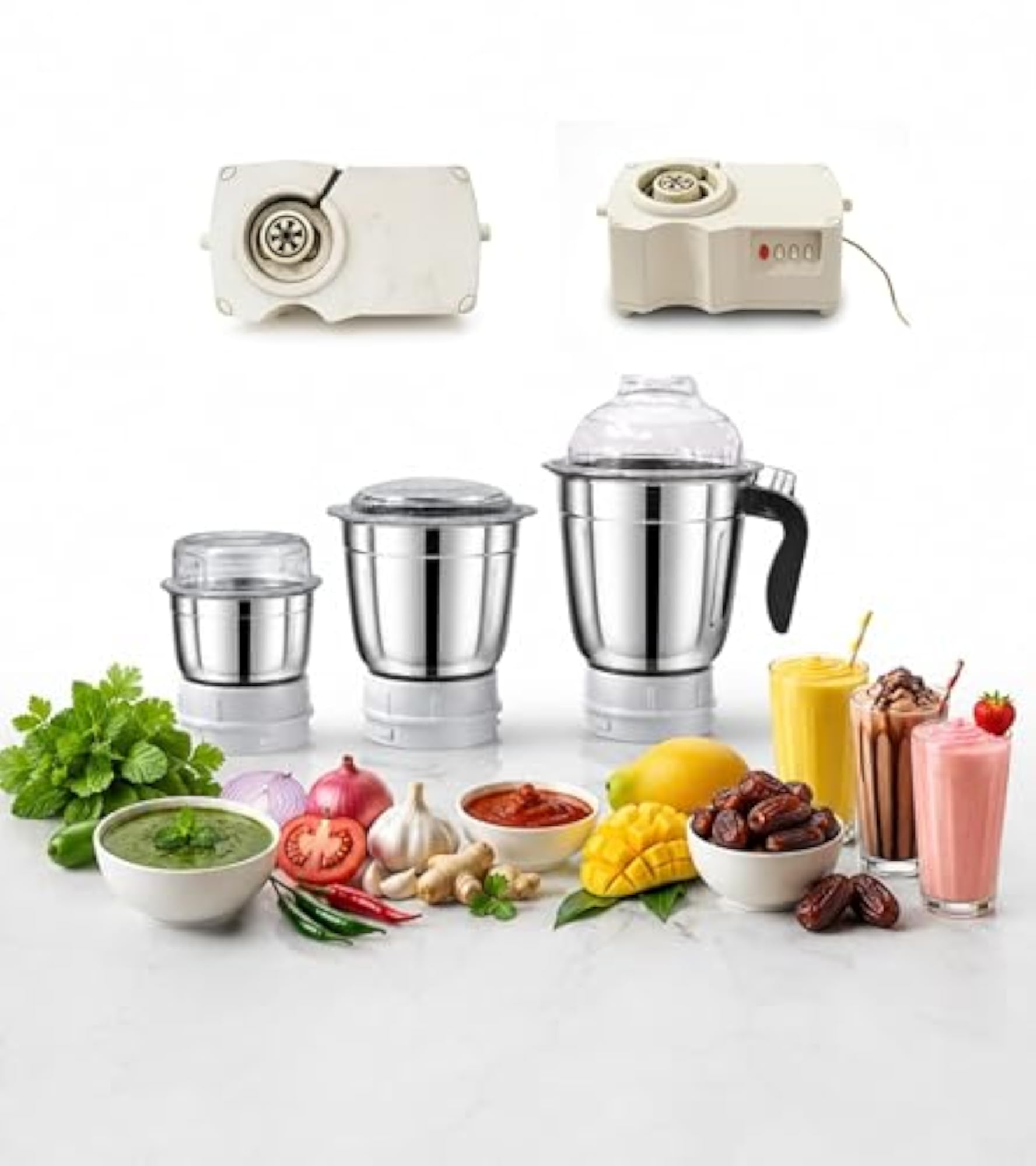 400ML Chutney Jar, 1000ML Multipurpose Jar & 1500ML Shake Jar Set