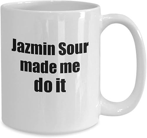 Miniatura 2 de Jazmin Sour Made Me Do It Mug Funny Drink Lover Alcohol Addict Gift Idea Coffee Tea Cup Large 15 Oz